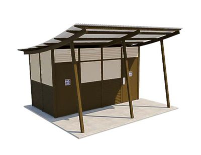 Capricorn 2 Standard Toilet Building with Paperbark and Jasper colour scheme